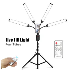 RGB-S6 RGB Portable Rotating Ring Light Studio With Tripod Stand Video Led Ring Light
