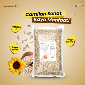 Sunflower Seed 1 kg Nowhealth Kuaci Biji Bunga Matahari Kupas Organik