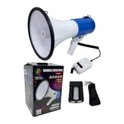18L RED DIAMOND Handheld Megaphone Rechargeable with Recorder USB TF Card Loudspeaker