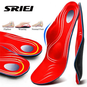 SRIEI 1Pair Arch Support Orthopedic Heel Pad Sneakers Shoe Insert Plantar Fascitis Insoles Heel Cushion