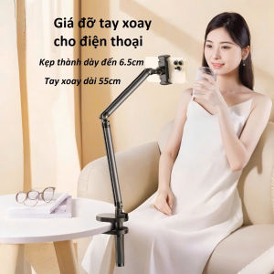 Kẹp Điện Thoại Thế Hệ Mới L09 Dùng Xem Phim Giải Trí Học Online Xoay Điều Chỉnh 360 Chính Hãng RIU STORE
