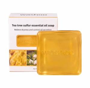 [READY STOCK] WASHOO TEA TREE SABUN PUTIHKAN KULIT BUANG KOTORAN MINYAK DAKI JERAWAT ANTI PENUAAN | WHITENING SOAP FOR ACNE REMOVAL DIRT OILY