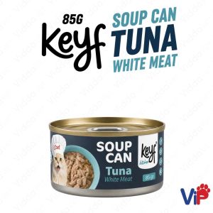 85g KEYF SOUP CAN TUNA Premium Wet Cat Food Tuna Soup