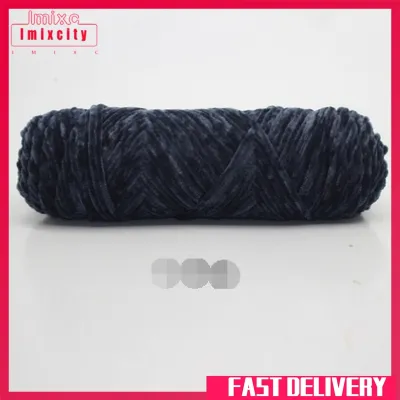 Imixcity❤️ Andmade sợi đan tự làm len sợi đan móc 100g đan gấu dệt kim Dép Nhung vàng sợi bông