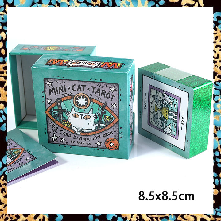 Bộ Bài Tarot Mèo Mini Cat | Kích Thước 8.5X8.5Cm | Kèm Sách Hướng Dẫn ...