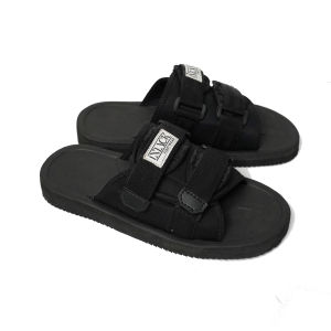 Injack Footwear - Sandal Gunung Traveling Casual Pria Wanita Slipper Cooper Full Black | Sandal Slide Slip On