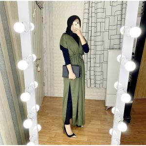OLIVARA DRESS PREMIUM DRESS BELAH PESTA KONDANGAN POLOS TALI