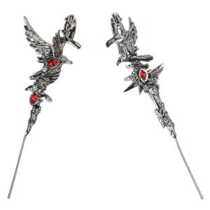 Edgy Black Crow Earring Fashion Statement Pieces Designs for Street Styles and Fashion Shoots Casual Wear