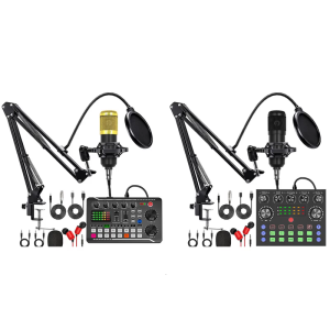 BM800 Microphone V8S Sound with Suspension Arm Shock Mount Accessories for Studio Recording Podcast