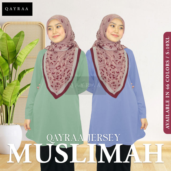 tshirt muslimah plain