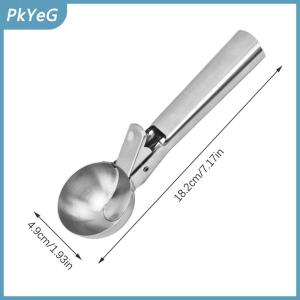 PkYeG Ice Cream Scoops thép không gỉ Ice Cream Digger không dính trái cây Ice ball maker dưa hấu Ice Cream Spoon công cụ
