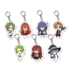 YIDIA การ์ตูน ตัวเลขอะนิเมะ ดับเบิลไซด์ อุปกรณ์เสริมรถยนต์ จี้ห้อยกระเป๋า ตัวละครอะนิเมะ Mushoku Tensei: jobless reincarnation จี้พวงกุญแจ พวงกุญแจอะนิเมะ พวงกุญแจอะคริลิค