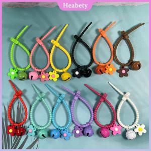 Heabety Ngọt Ngào Kẹo Màu Hoa Chuông Keychain Silica Gel Hoa Keyring Cho Cô Gái Túi Mặt Dây Chuyền Ba Lô Trang Trí