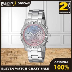 [Promo] Jam Tangan Wanita Guess W0774L1 Confetti Quartz Multifunction Steel Original Garansi 2 Tahun [✔COD][100% Authentic]