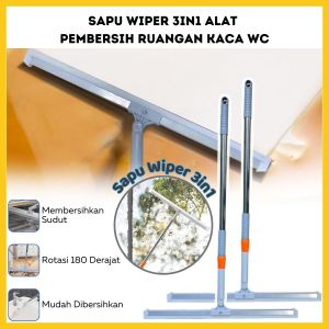 Sapu Wiper 3in1 - Alat Pembersih Lantai Kamar Mandi Toilet Dinding WC Kaca Keramik Serbaguna-GP Mall