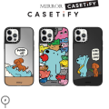 Casetify Dog Friend pattern pattern Mobile Phone Case,shockproof Mirror Case for iPhone 15ProMax 15Pro 15 14 13 12 11 Pro Max with Magsafe Phone Case. 