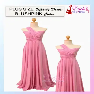 Buy Blush Pink Dress Plus Size online Lazada .ph