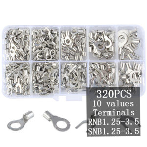 หางปลาต่อสายไฟ หางปลา ทองเหลือง (แท้) ขั้วต่อสายไฟ เซ็ตรวม1กล่อง 320ชิ้น แบนตัวผู้และแบนตัวเมีย / หัวเสียบทองเหลือง / หางปลา / Non-insulated Brass Female Terminal หางปลา แฉกเปลือย กลมเปลือย กล่อง320ตัว แฉก+กลม หางปลาต่อสายไฟ ขั้วต่อสายไฟ หัวเสียบทองเหลือง