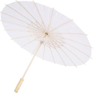 【Timeup】60cm ร่มกระดาษDIY ร่มกระดาษจีน ร่มสีขาว Paper umbrella คุณสามารถวาด