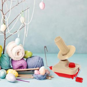 【Vakind】 Hand Operated Yarn Winder Manual String Winder Small for DIY Knitting Crocheting