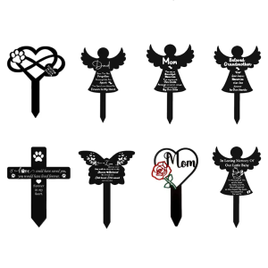 Pet Memorial Pet Dog Cats Grave Marker Acrylic Stake for Indoor and Outdoor Use Cats Memorial Graveside Sign for Garden
