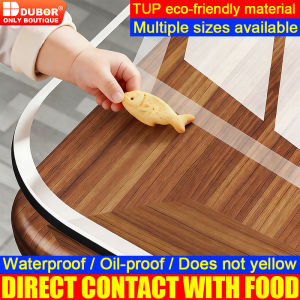 2026 New model Thicken clear PVC Table Cloth Transparent table mantle waterproof and Anti-oil Rectangular plastic cover