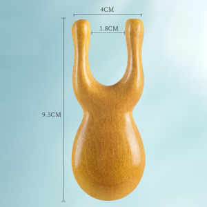 Natural Wood Nose and Eye Massager for Facial Toning and Muscle Relief