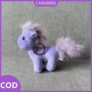 CANAMEK✨ Kawaii ngựa sang trọng Keychain dễ thương mềm động vật Mặt dây chuyền Keyring chìa khóa xe Khóa Phụ Kiện cô gái Phụ nữ túi treo