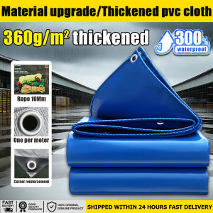 【24-hour delivery】2*2/2*3/2*4/3*3/3*4/3*5/4*4/4*5/4*6 canvas waterproof tebal thick canvas awning outdoor tarpaulin waterproof heavy duty tarpaulin kanvas sheet 帆布 防晒布 防雨防水布 篷布