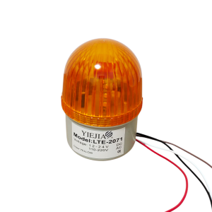 WARNING LIGHT LTE-2071/LED ไฟสัญญาณแอลอีดีรวมโวลต์ กระพริบ/หมุน/ติดค้าง AC110/220V AC/DC12-24V แดง เหลือง เขียว น้ำเงิน
