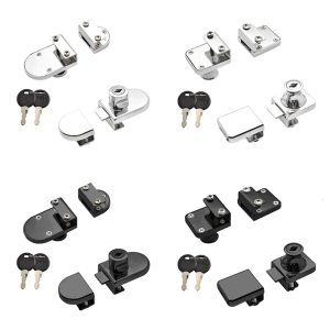 Universals Glass Cabinet Lock Wine Display Case Lock Zinc Alloy Safety Mechanism Security Hardware Easy to Install