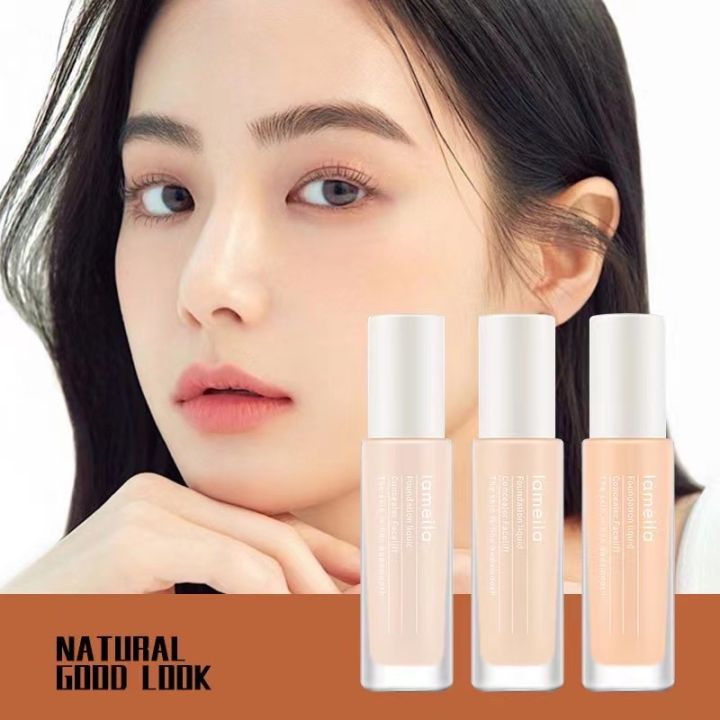 LAMEILA Face Matte Liquid Foundation Base Makeup Moisturize Oil Control  Waterproof Lasting Concealer #3333 Lazada PH