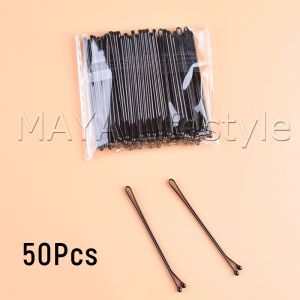 MAYA กิ๊บดำ 50 ชิ้น กิ๊บดำติดผม ทรงผมเรียบง่ายคลิปเล็ก วัสดุดีเยี่ยม hair clip