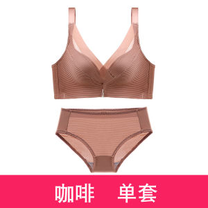 Maniyun 100% Original Push Up Bra Set Women Gathered Padded Bra Set Breathable Deep V Bra Set Soft Back Closure Lingerie Set 原装高质量
