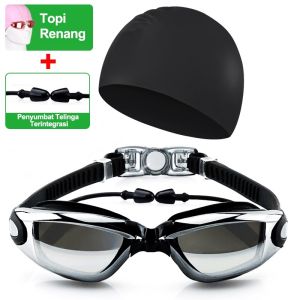 Kacamata Renang Anti Fog UV Protection / Kacamata Renang Dewasa Tahan Air Anti /  Swimming Goggles Free Penutup TeInga