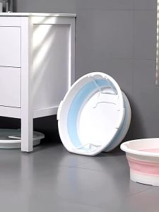 Foldable washboard basin with washboard Foldable Wash Basin Collapsible Space Saving可折叠洗衣盆带搓衣板