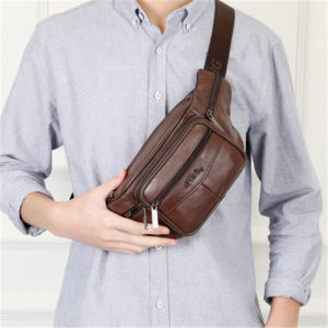 100% Genuine Leather Belt bag outdoor Run sling backpack waist bag Fitness bag The New cowhide  Cash register wallet  women