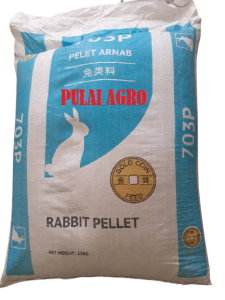 REPACKED BRAND GOLD COIN 703PMAKANAN ARNAB RABBIT PELLET FOOD FEED & DIET (5KG)