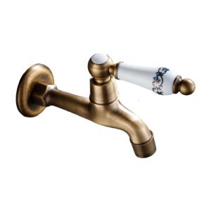 Lưu vực bồn tắm Vòi chậu Brass lạnh đơn nước lau vòi ngoài trời Vườn vòi nước treo tường vòi nước lâu dài