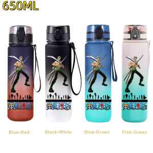 650ML Monkey D. Luffy Roronoa Zoro Anime Water Bottle Leak-proof Cup Portable Water Bottle for Outdoor Sport Fitness