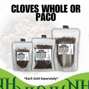 Nutri Haven CLOVES WHOLE / PACO and CLOVES POWDER ( herbs and spices) rel 30g 50g and 100g