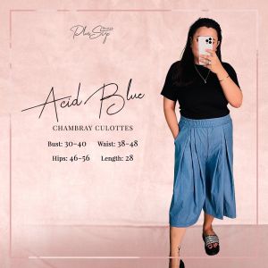Plus Size Heaven Chambray Culottes