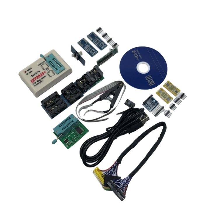 EZP2023 USB SPI Programmer with 12 Adapter Support 24 25 93 95 EEPROM ...