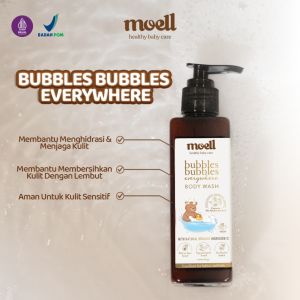 MOELL Bubbles Bubbles Everywhere Shampoo || Body Wash || Moist Skin Everytime Body Lotion || Nourish Everyday Hair Lotion