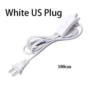 1.8m AC Power Supply Cord Switching Power Cord Insulated LED Light Toggle Power Supply Cable Heat Resistant LED Lamp USB Extension Switching Power Wire