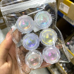 6 Pcs Aurora Sparkle Nail Glitter Powder Holographic Reflective Diamond Flash Jewelry Nail Ultra Fine Glitter Dust Manicure Deco h260819