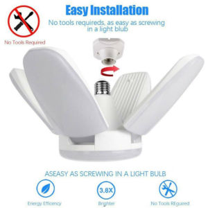 【Buy 1 Get 1】28W 6500K Foldable Fan Blade Bulb Indoor Various Scenes LED lights High Quality