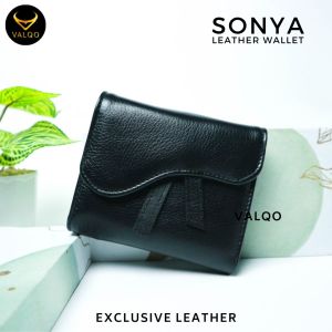 Dompet Kulit Sapi Wanita Dompet Kulit Pendek Wanita Perempuan Dompet Kulit Kecil Wanita Cewek Elegan Terbaru SONYA Wallet Dari Kulit Sapi Premium