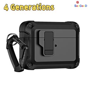 AirPods All Generation Case Compatible With Protective Case Cover Fit for AirPods 4 Series  Strong Drop Protection Matte Keychain Lock Switch Box