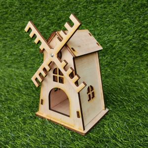 rumah kayu mini hamster model kincir belanda holland windmill